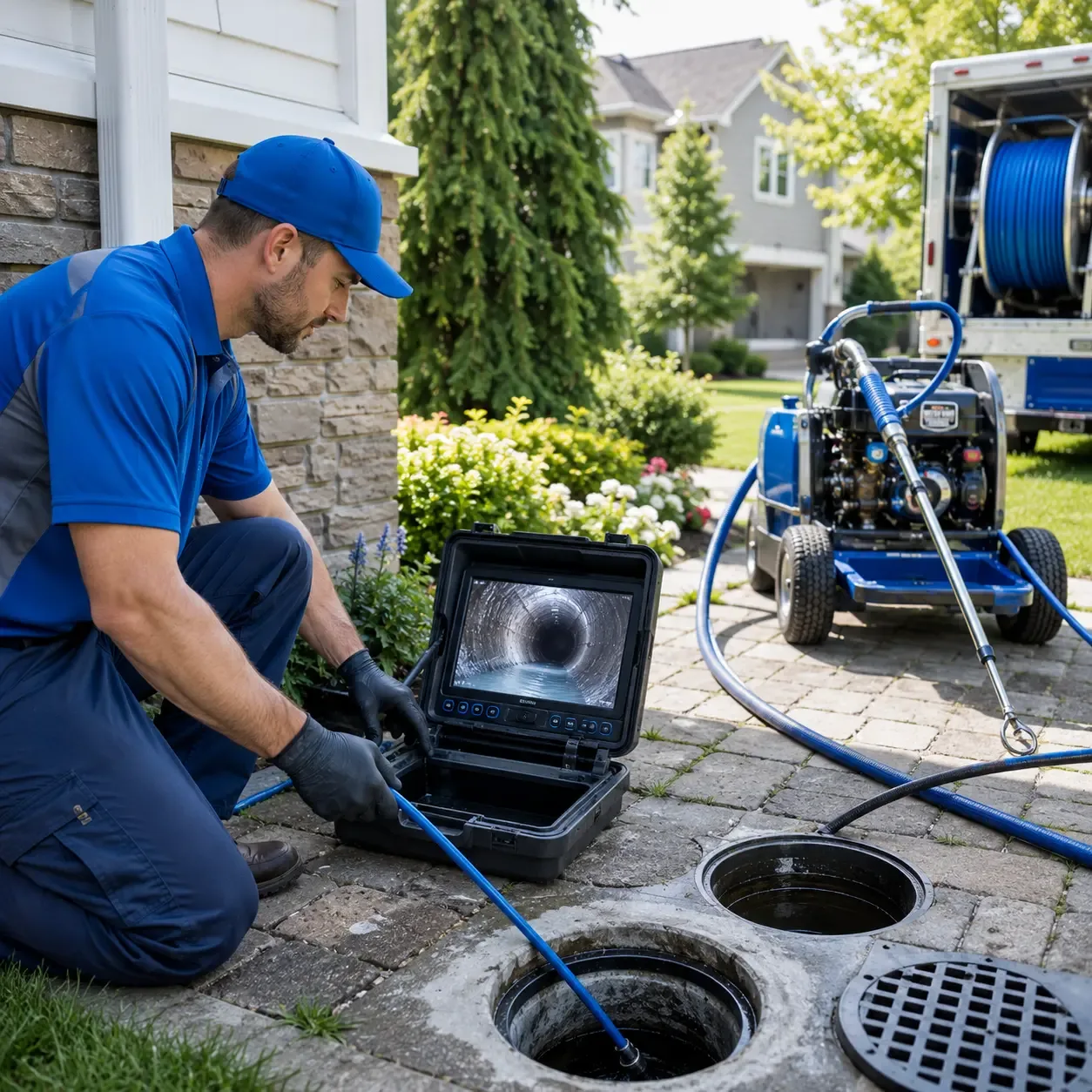 Outdoor drain cleaning professionals serving Columbia, IL